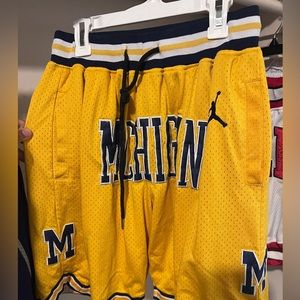 JustDon Michigan Wolverines Shorts